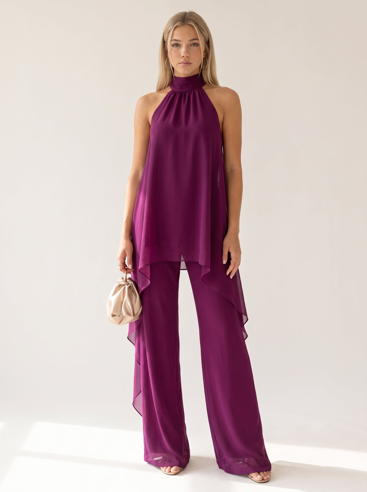 SEMME | ELEGANTE CONJUNTO HALTER PARA MUJER