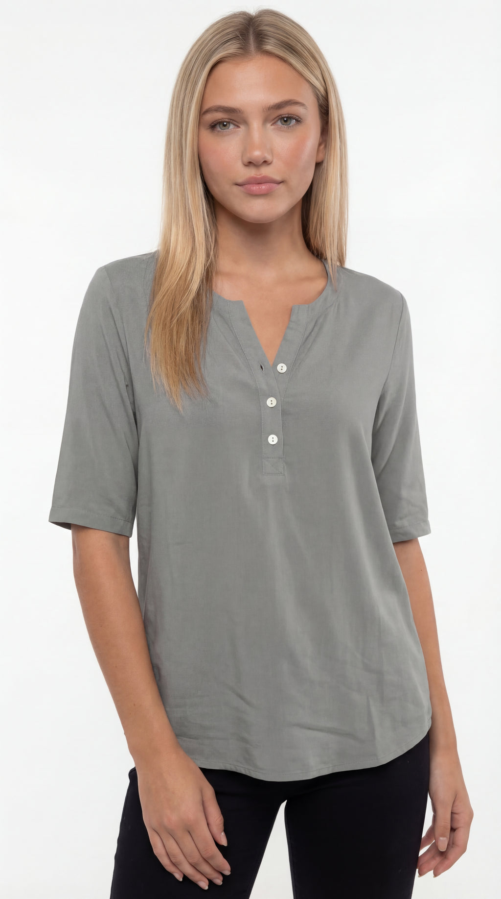 CAMISETA BÁSICA CUELLO HENLEY