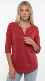 CAMISETA BÁSICA CUELLO HENLEY