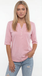 CAMISETA BÁSICA CUELLO HENLEY