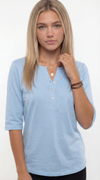 CAMISETA BÁSICA CUELLO HENLEY