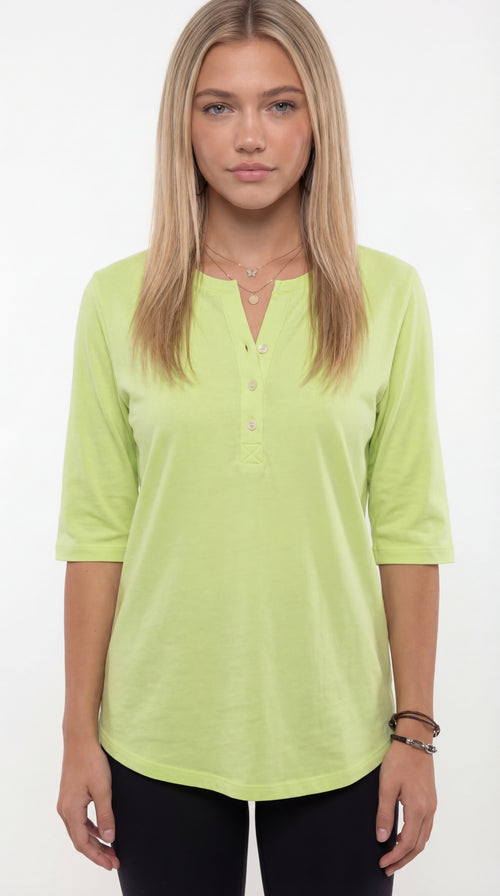 CAMISETA BÁSICA CUELLO HENLEY