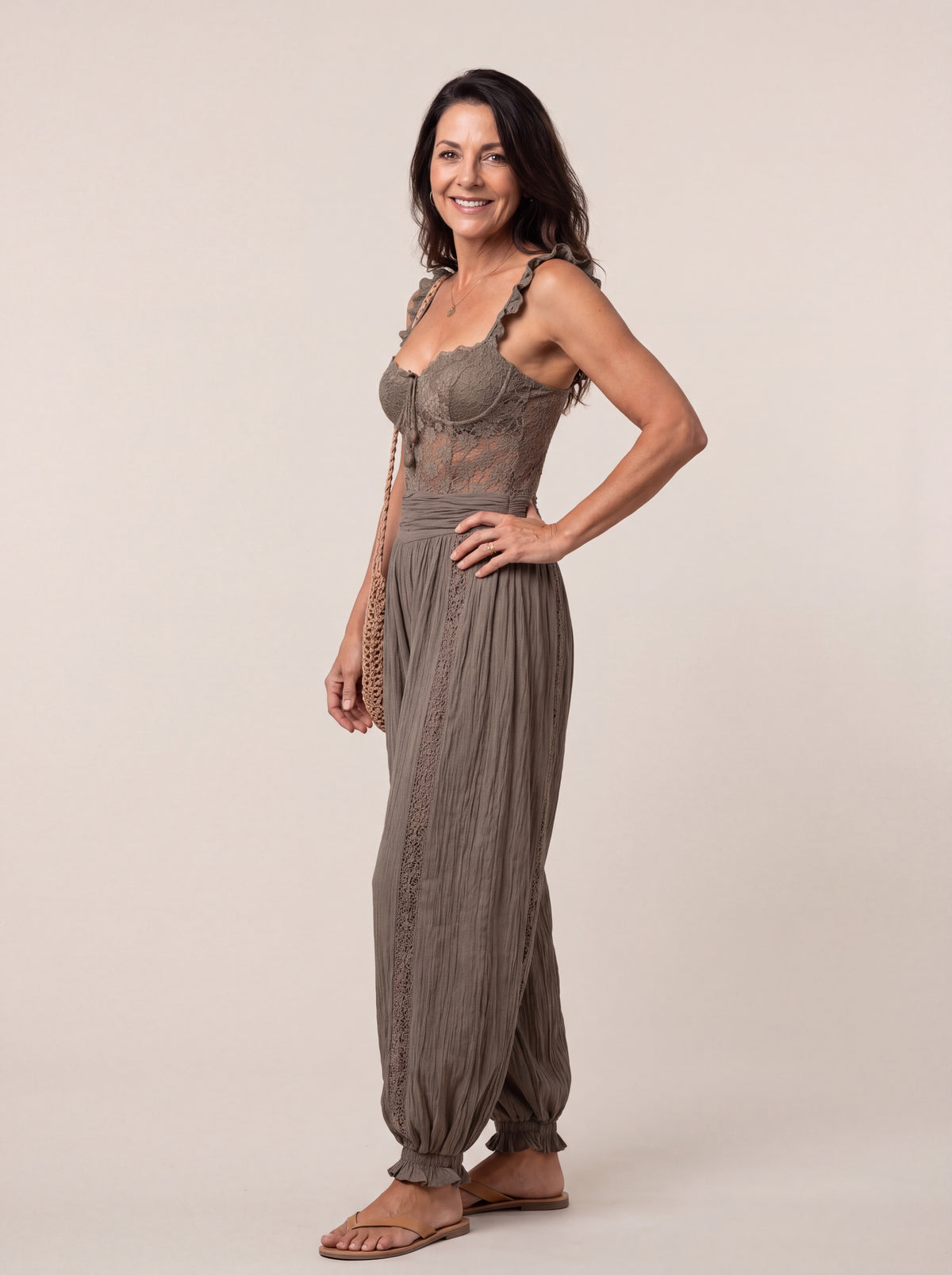NIEVES | CONJUNTO DE BANDEAU DE ENCAJE