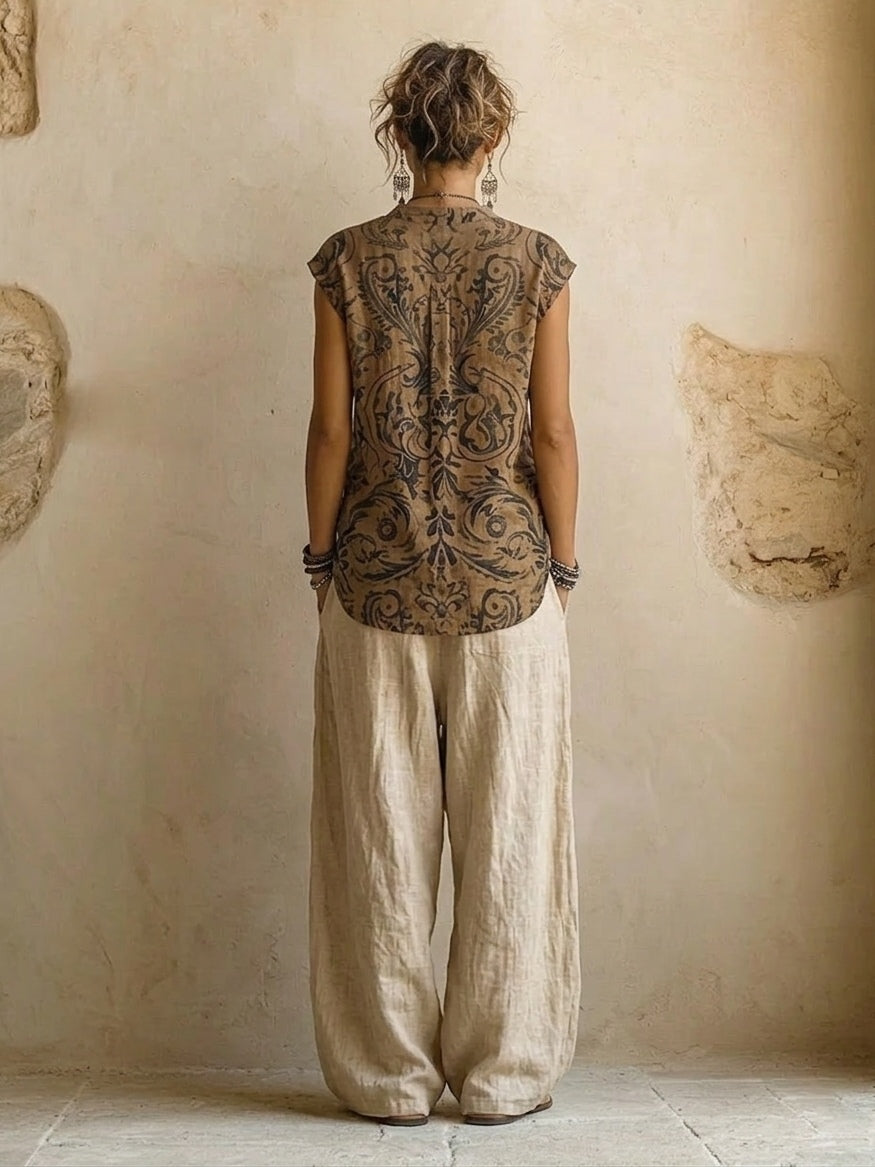 WANDERLIGHT | CONJUNTO DE LINO DE 3 PIEZAS