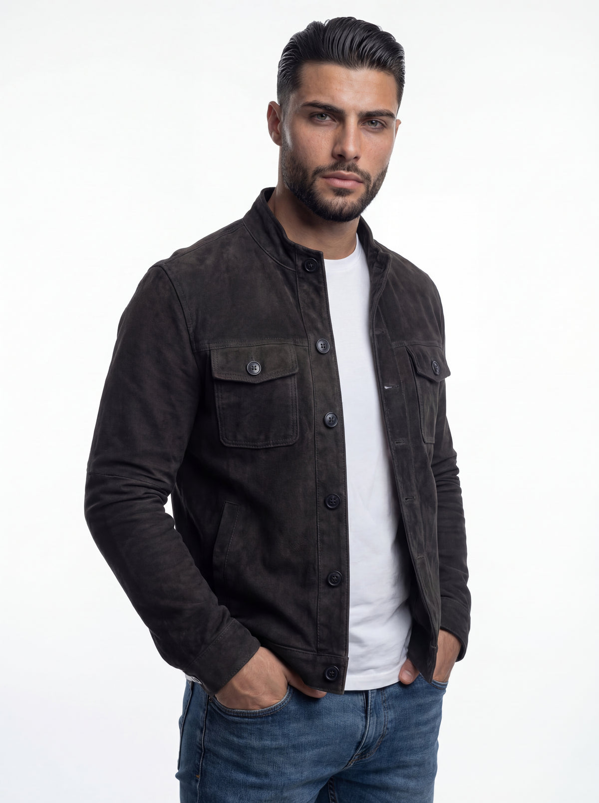 CASTI | CHAQUETA DE ANTE ENTRETIEMPO