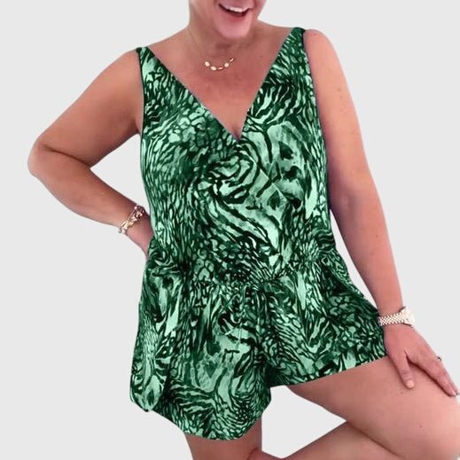 ELENA | VESTIDO DE BAÑO ELEGANTE CON ESCOTE EN V