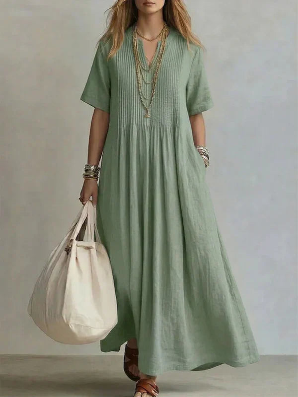ELEGANTE VESTIDO PLISADO
