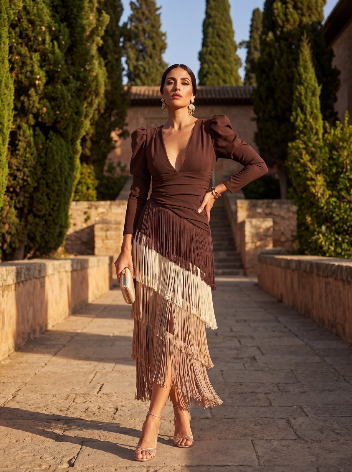DORA | VESTIDO ASIMÉTRICO FLECADO
