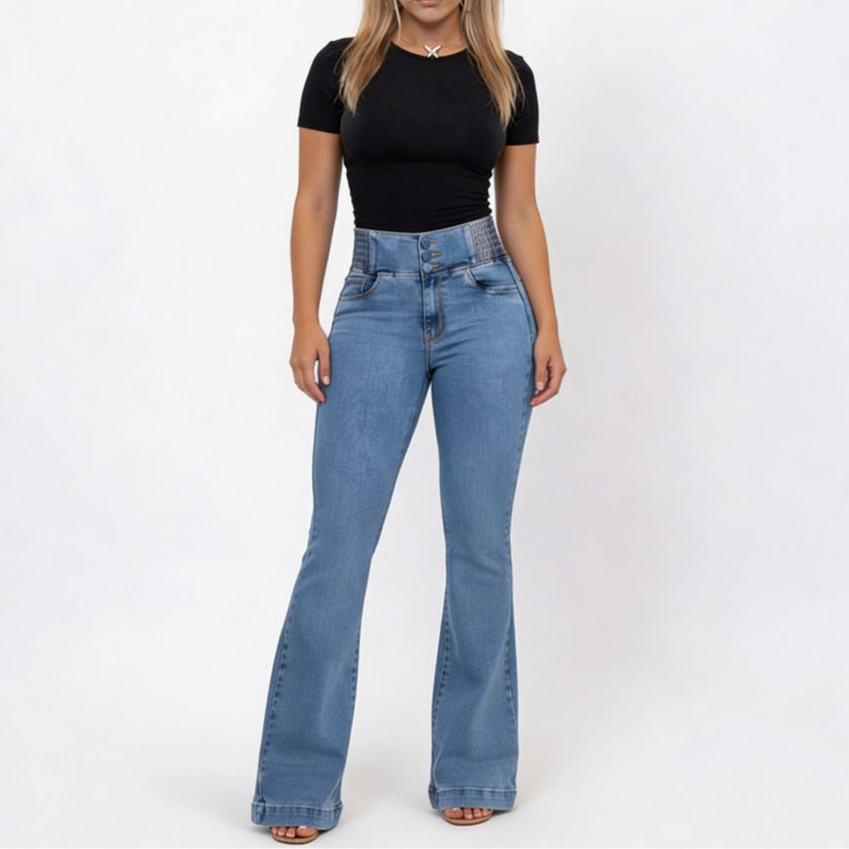 DOM | JEANS DE TIRO ALTO