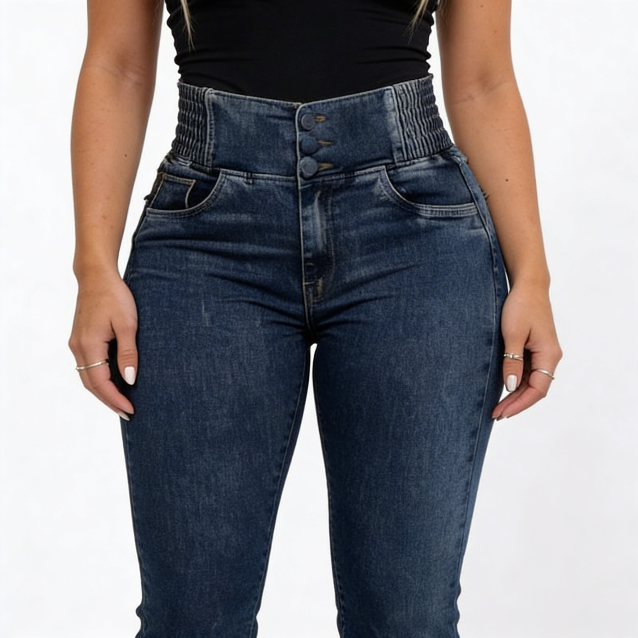 DOM | JEANS DE TIRO ALTO