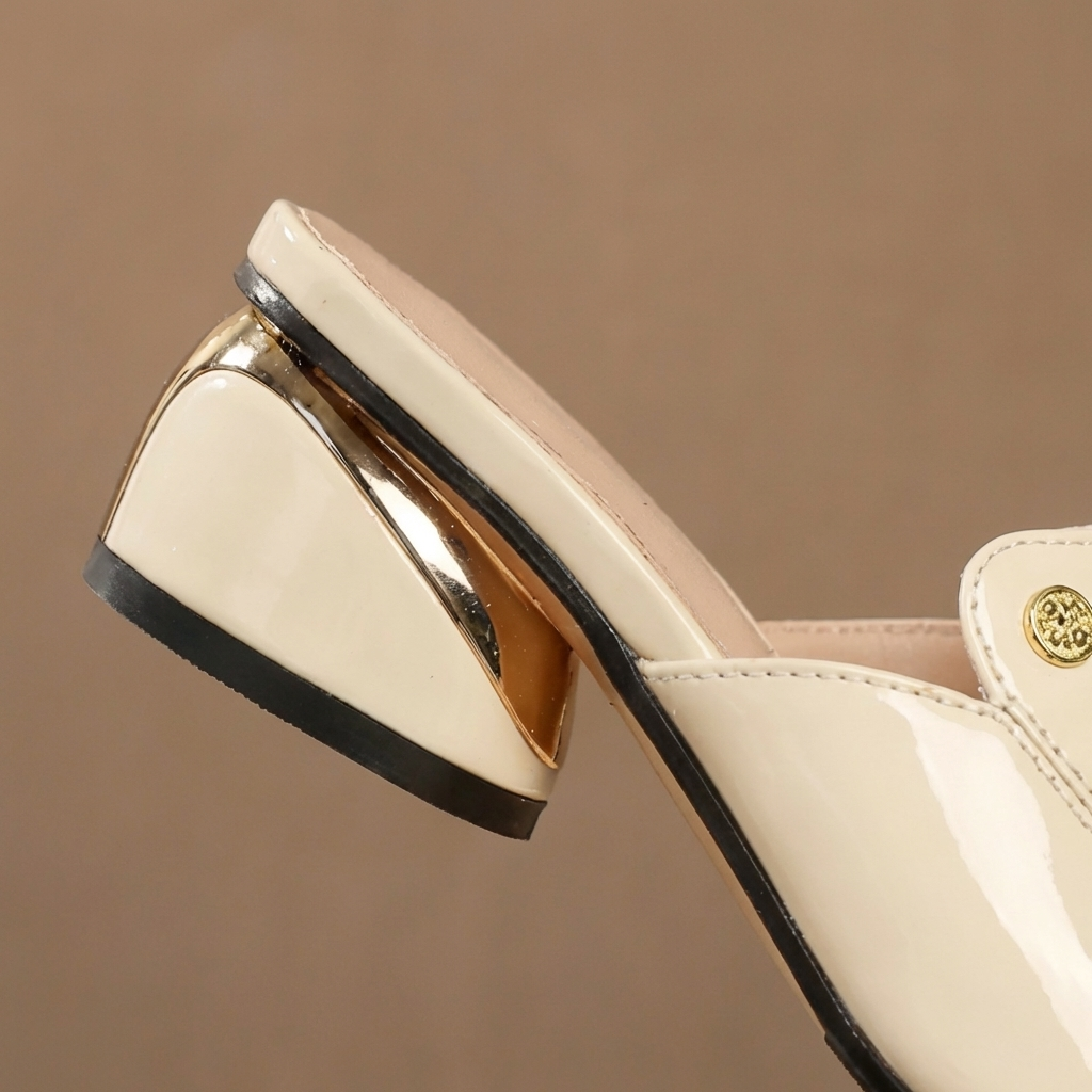 MAUVE | TACONES DIAPOSITIVA CON SUELA DE CHAROL