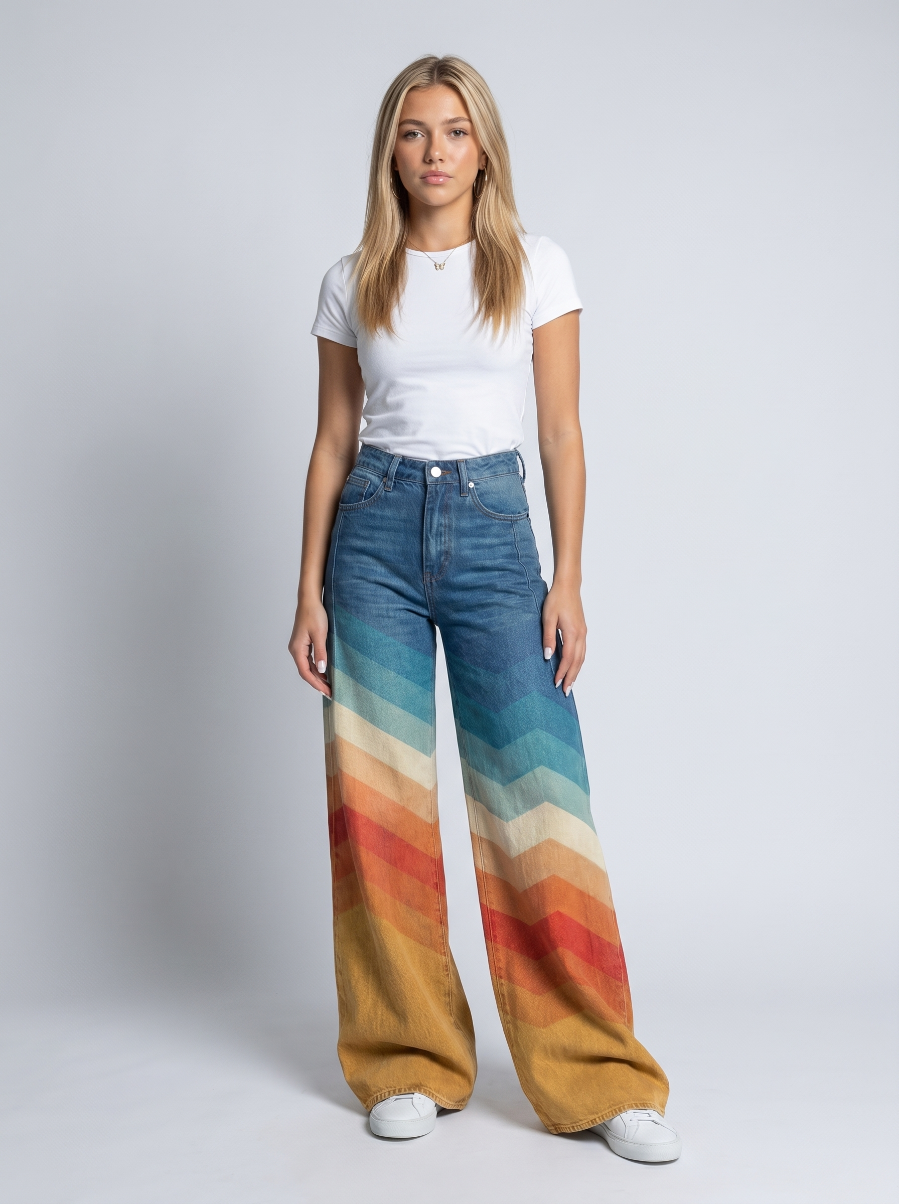 RAINBOW | VAQUEROS OVERSIZE DE CORTE ANCHO