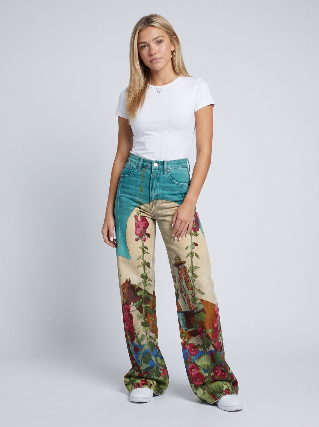 FRANGELICO | VAQUEROS OVERSIZE DE CORTE ANCHO