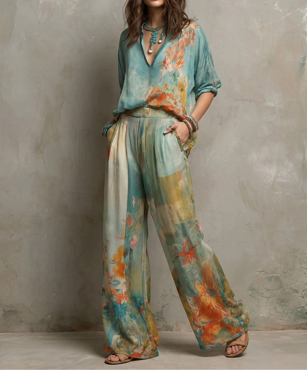 GINEVRA | CONJUNTO FLORAL VERANIEGO