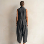 ELIVIANA | JUMPSUIT SIN MANGAS UTILITARIO ESTILO CARGO