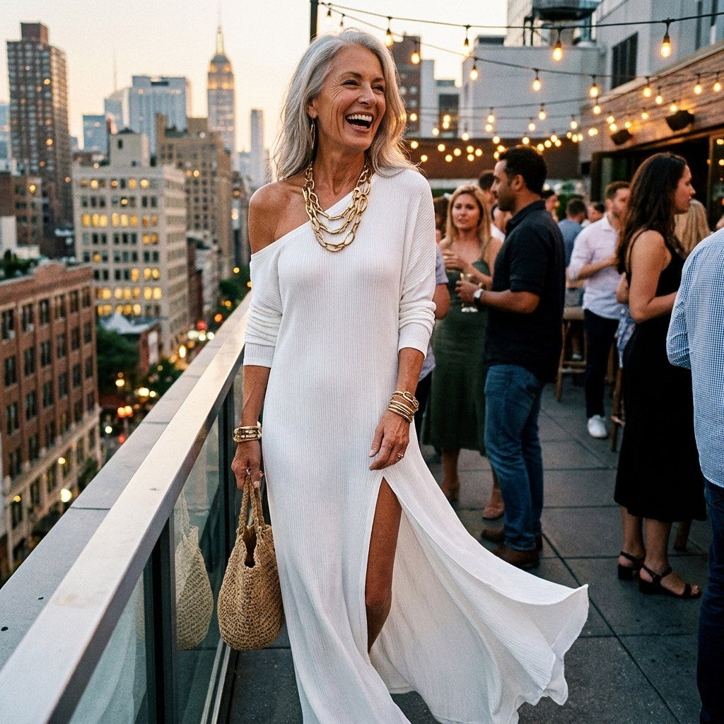 SERINA™ | VESTIDO DE UN SOLO HOMBRO Y APERTURA
