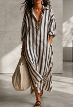 TAMY | VESTIDO RAYAS MEDITERRÁNEO