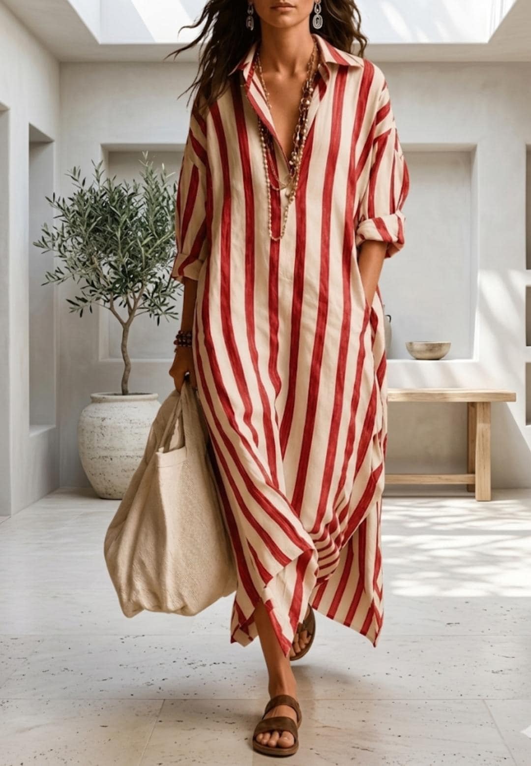TAMY | VESTIDO RAYAS MEDITERRÁNEO