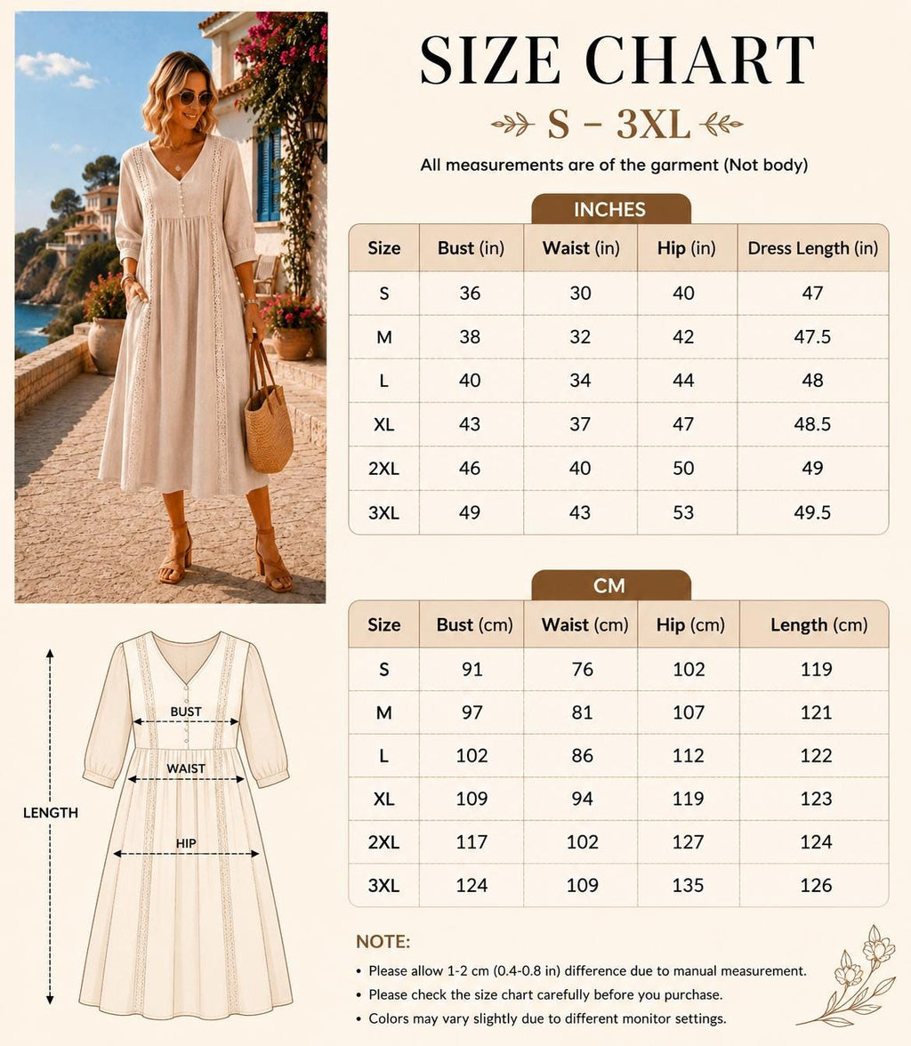 CAPRI | VESTIDO MIDI DE MEZCLA DE LINO