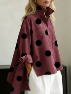 PEGGY™ | CAMISA LARGA DE LUNARES