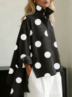 PEGGY™ | CAMISA LARGA DE LUNARES