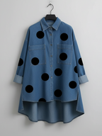 PEGGY™ | CAMISA LARGA DE LUNARES