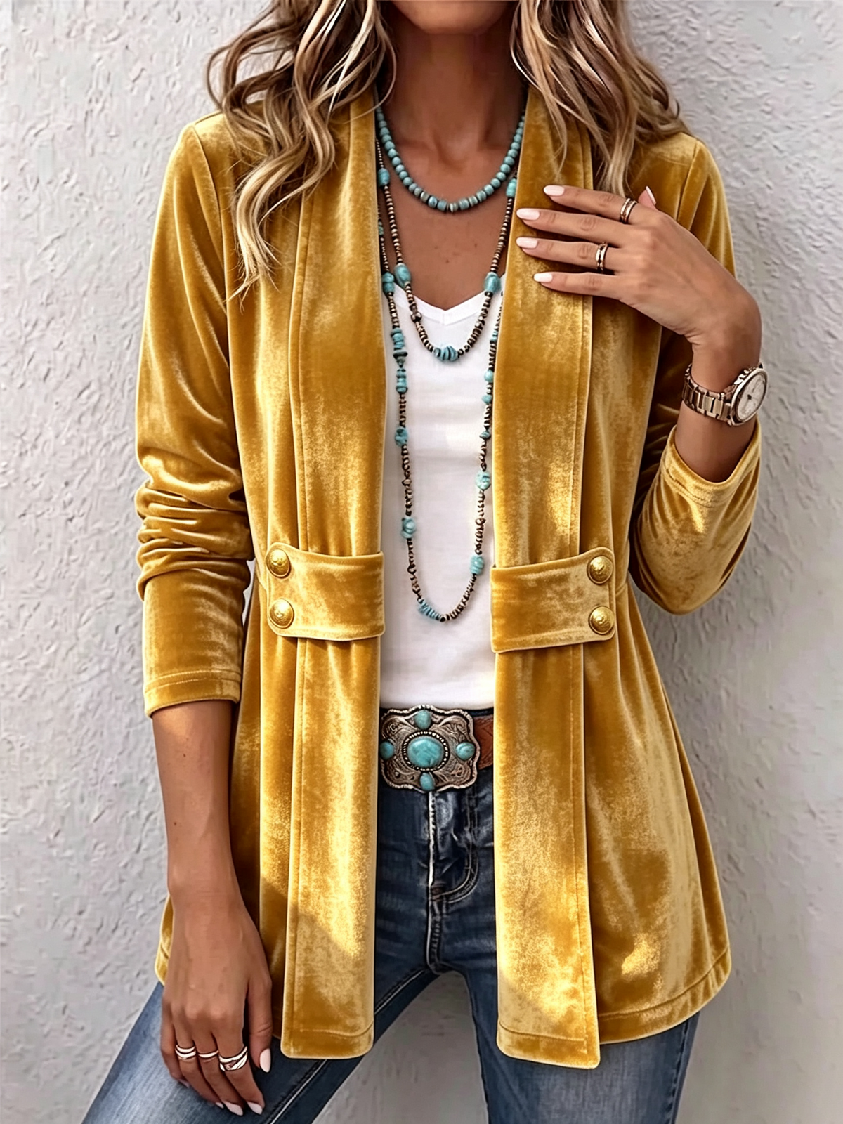HOLLIWELL™ | CHAQUETA VINTAGE ATERCIOPELADA