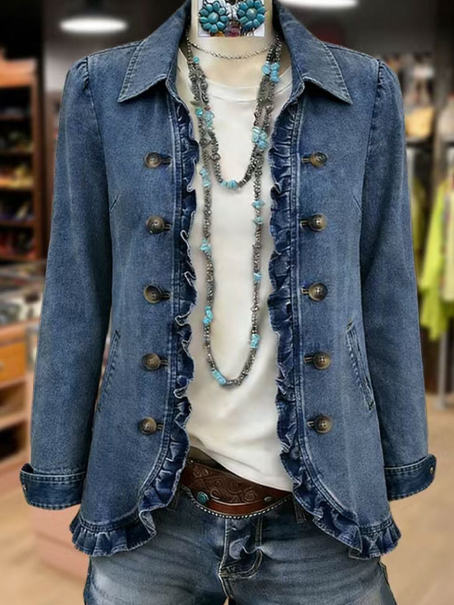 RUFELLE™ | CHAQUETA CON VOLANTES