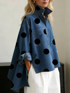 PEGGY™ | CAMISA LARGA DE LUNARES
