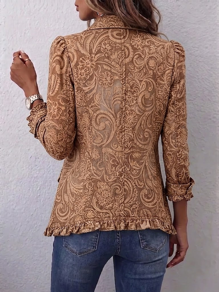 VYCLARA™ |CHAQUETA VINTAGE BOHEMIA CON ESTAMPADO FLORAL