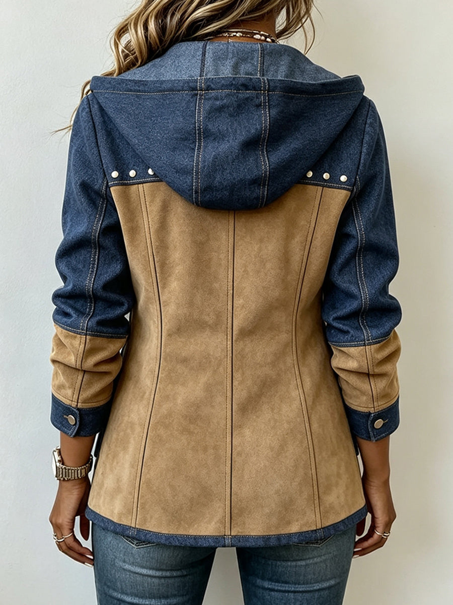 FAWNRIDGE™ | CHAQUETA CON CAPUCHA DE RETAZOS