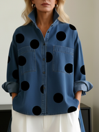 PEGGY™ | CAMISA LARGA DE LUNARES