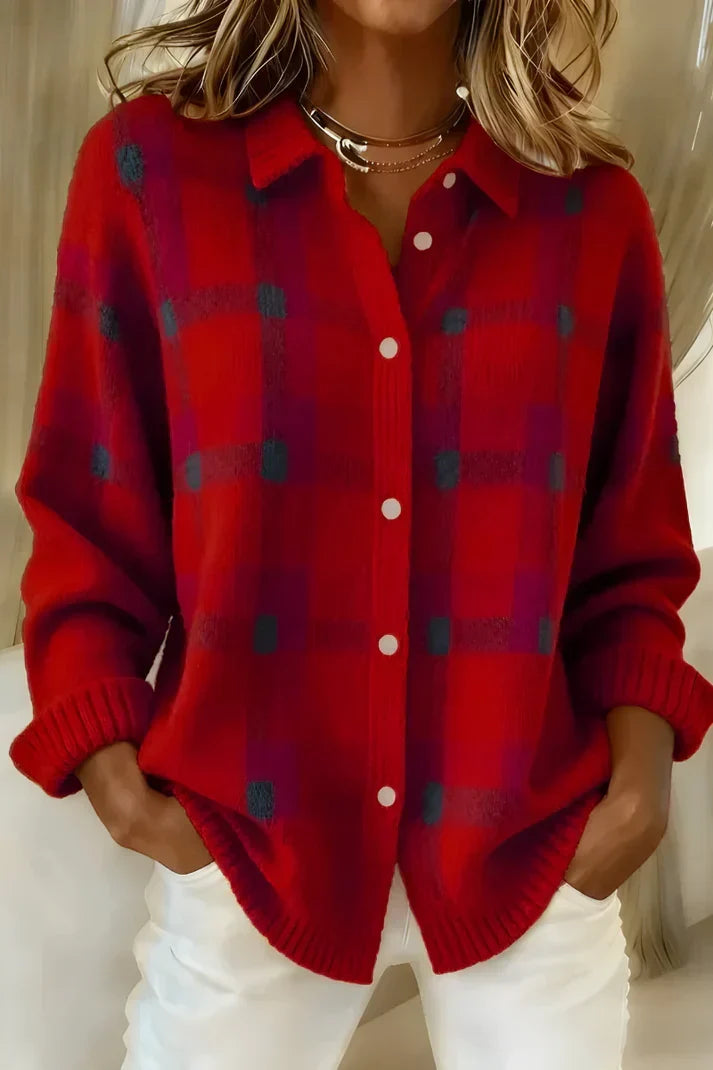 ZAFIRA™ | CAMISA ABOTONADA ESTILO CÁRDIGAN