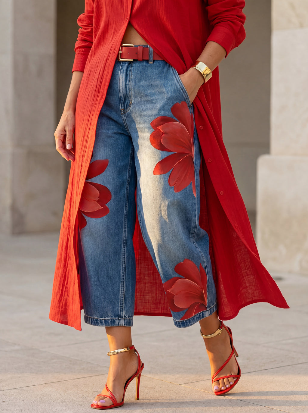 AURORA | VAQUERO ESTAMPADO ARTÍSTICO