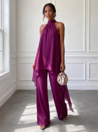 SEMME | ELEGANTE CONJUNTO HALTER PARA MUJER