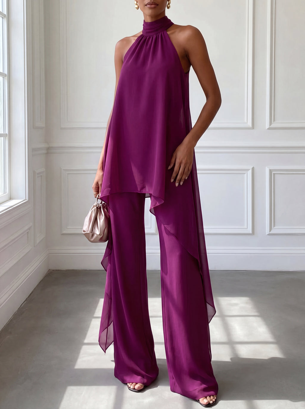 SEMME | ELEGANTE CONJUNTO HALTER PARA MUJER