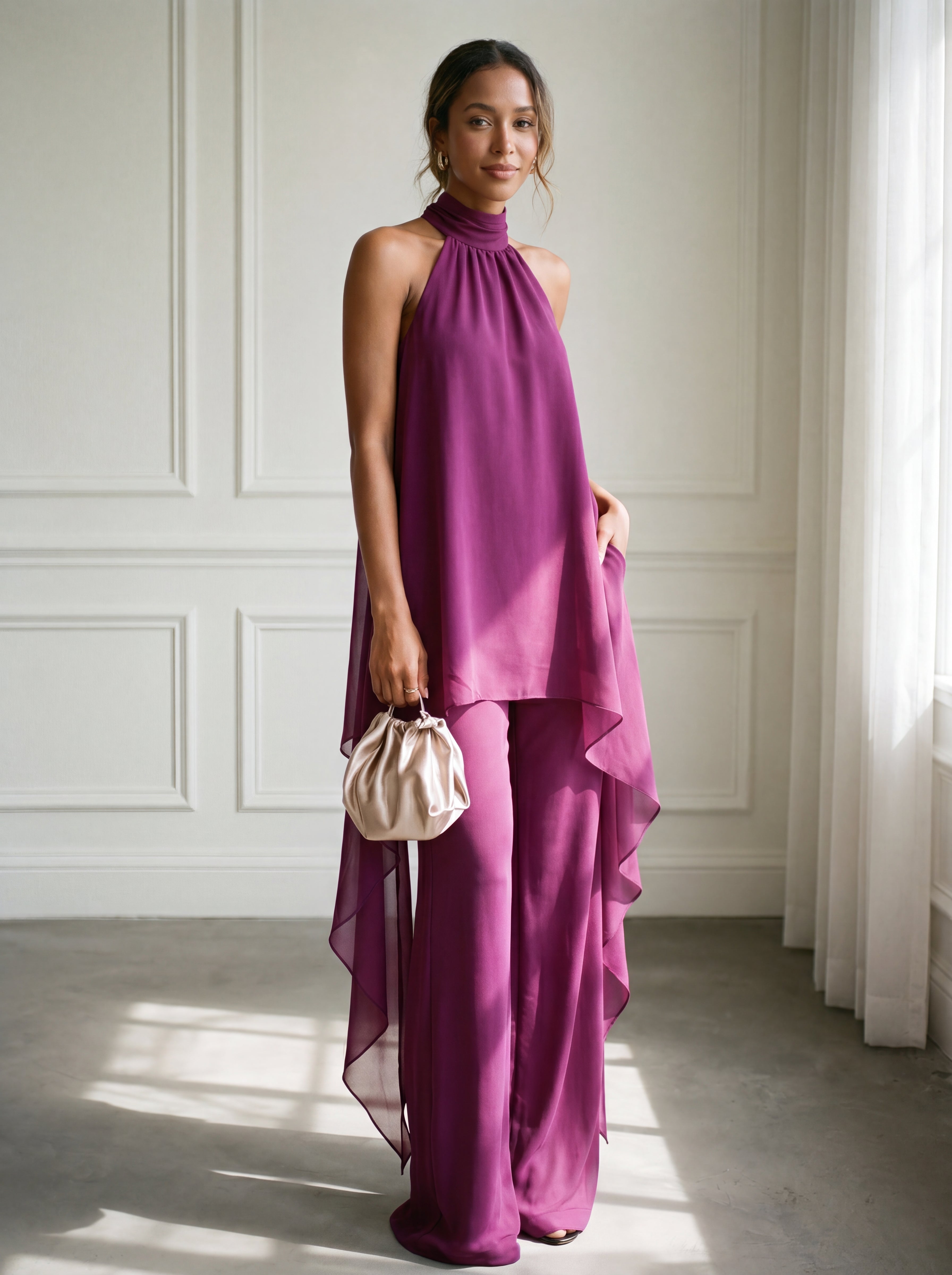 SEMME | ELEGANTE CONJUNTO HALTER PARA MUJER