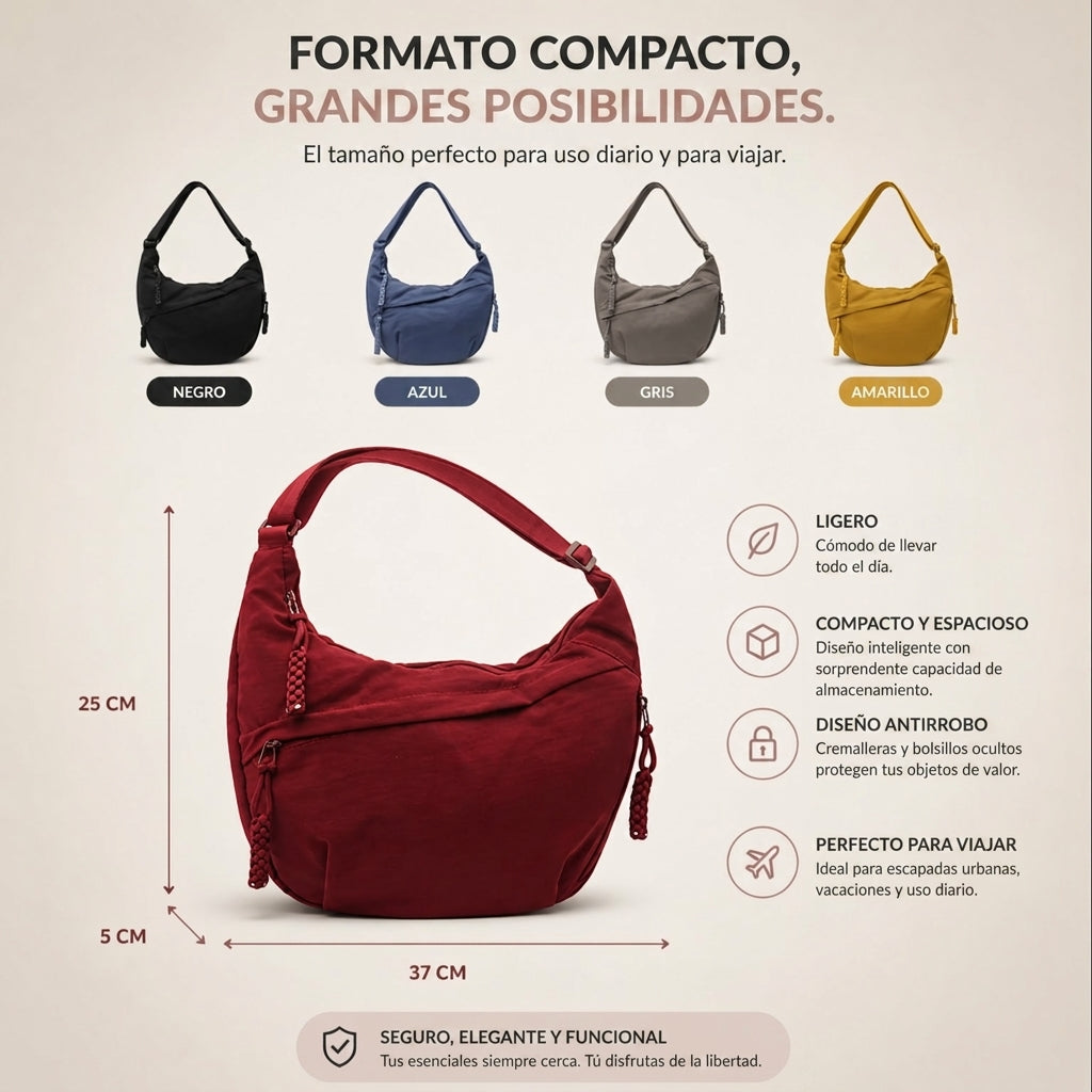 CLAUDIA | BOLSO BANDOLERA DE HOMBRO
