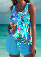 LUCÍA | TRAJE DE BAÑO OCEÁNICO CON SHORT