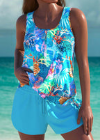 LUCÍA | TRAJE DE BAÑO OCEÁNICO CON SHORT